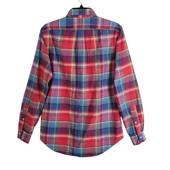 Ralph Lauren Check Oxford Shirt Mens S Scottish Tartan Plaid Button LS Pony Logo - Picture 7 of 10